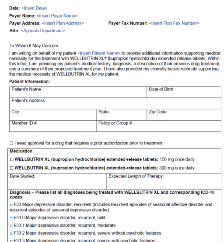 Sample letter of medical necessity template, including fields for patient information, diagnosis, and treatment justification, formatted with placeholders for customization.